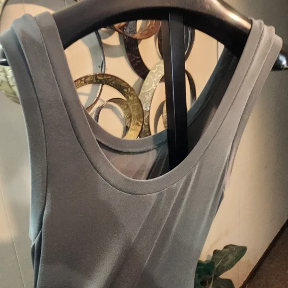 BOSTON PROPER Form Fitting Acetate Tank Dress - Picture 7 of 11